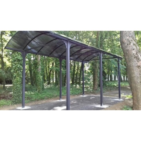 Carport in Alluminio 3.6x7.6 mt Policarbonato Posto Auto Tettoia Camper Furgoni | BricoShop24