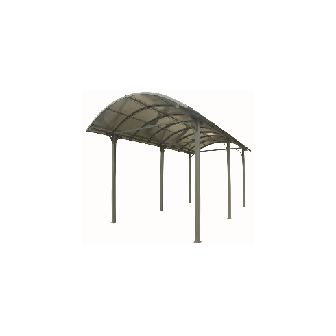 Carport in Alluminio 3.6x7.6 mt Policarbonato Posto Auto Tettoia Camper Furgoni | BricoShop24