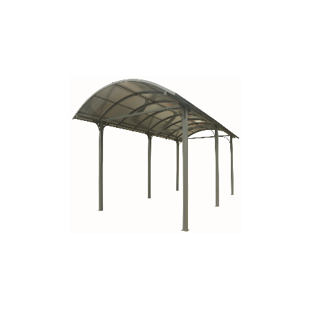 Carport in Alluminio 3.6x7.6 mt Policarbonato Posto Auto Tettoia Camper Furgoni | BricoShop24