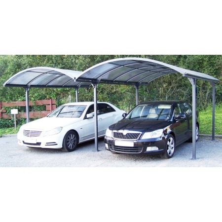Carport in Alluminio 6x5 metri Policarbonato Gazebo Posto Auto Capanno Tettoia | BricoShop24
