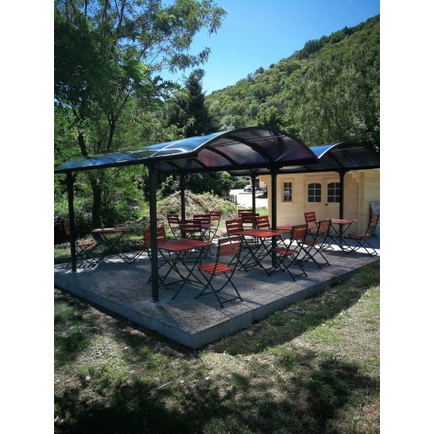 Carport in Alluminio 6x5 metri Policarbonato Gazebo Posto Auto Capanno Tettoia | BricoShop24