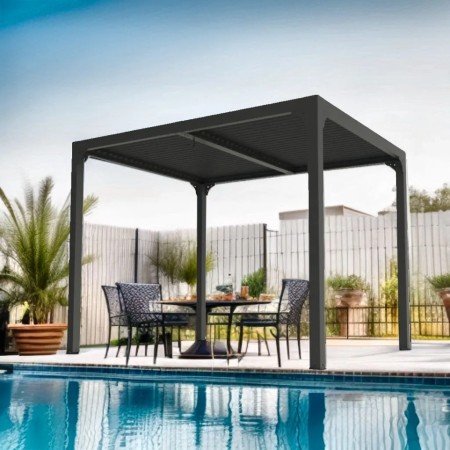 Pergola Bioclimatica 3x2.4 in Alluminio Gazebo Pergolato | BricoShop24