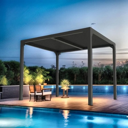 Pergola Bioclimatica 3x2.4 in Alluminio Gazebo Pergolato | BricoShop24