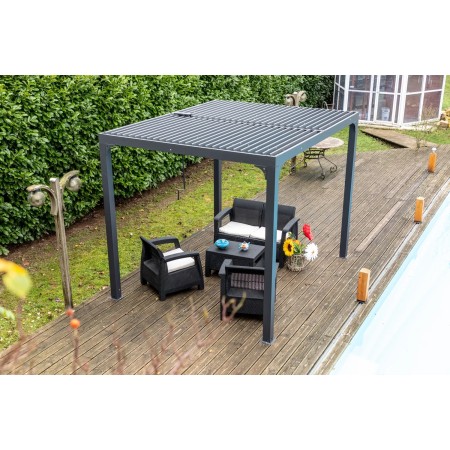 Pergola Bioclimatica 3x2.4 in Alluminio Gazebo Pergolato | BricoShop24