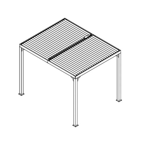 Pergola Bioclimatica 3x2.4 in Alluminio Gazebo Pergolato | BricoShop24