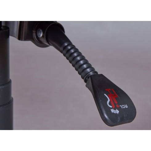 Sedia da Ufficio Nera in Rete Ergonomica con Ruote