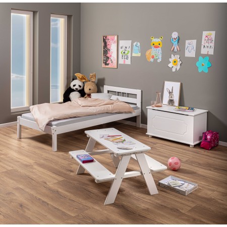 Tavolo da Giardino Pic Nic in Legno per Bambini Bianco