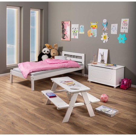 Tavolo da Giardino Pic Nic in Legno per Bambini Bianco