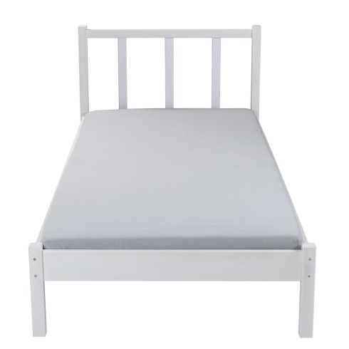 Letto Singolo da Cameretta 90x200 senza Doghe Bianco