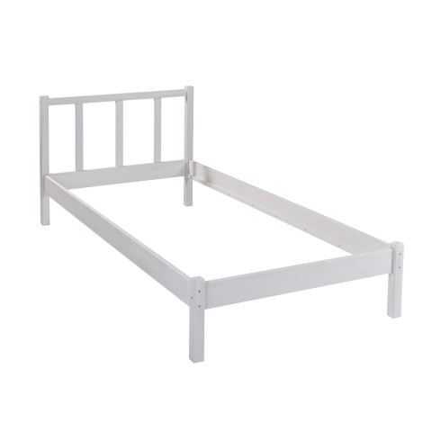 Letto Singolo da Cameretta 90x200 senza Doghe Bianco