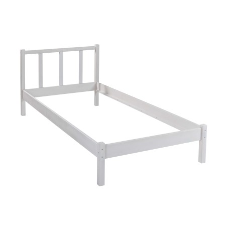 Letto Singolo da Cameretta 90x200 senza Doghe Bianco