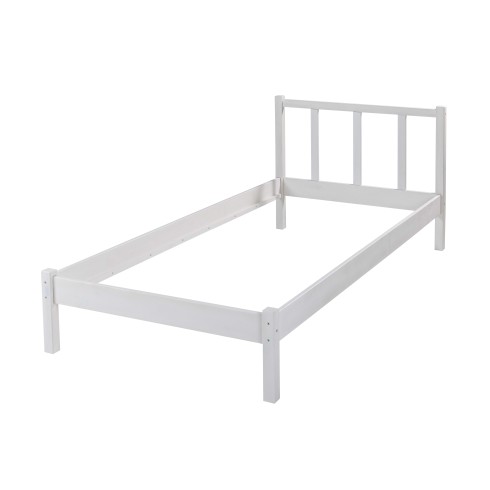 Letto Singolo da Cameretta 90x200 senza Doghe Bianco