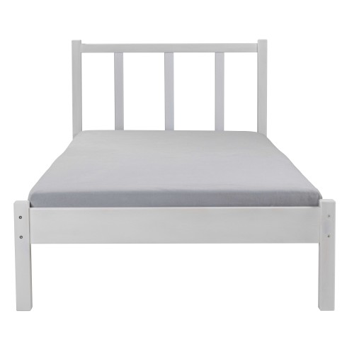 Letto Singolo da Cameretta 90x200 senza Doghe Bianco