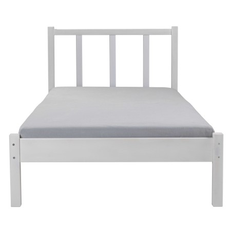 Letto Singolo da Cameretta 90x200 senza Doghe Bianco