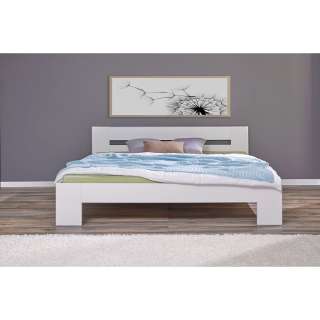 Struttura Letto Matrimoniale 180x200 cm Bianco senza Doghe