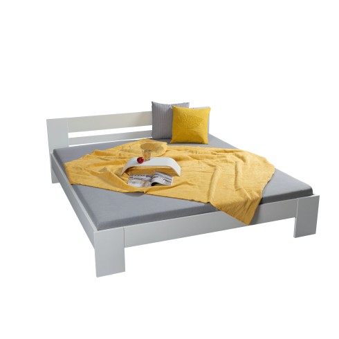 Struttura Letto Matrimoniale 180x200 cm Bianco senza Doghe