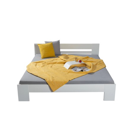 Struttura Letto Matrimoniale 180x200 cm Bianco senza Doghe