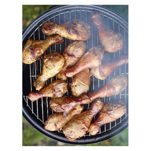 Barbecue Affumicatore a Carbone da Giardino 50x50x106 cm