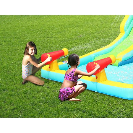 Gioco Castello Gonfiabile Acquatico per Bambini Con Blaster