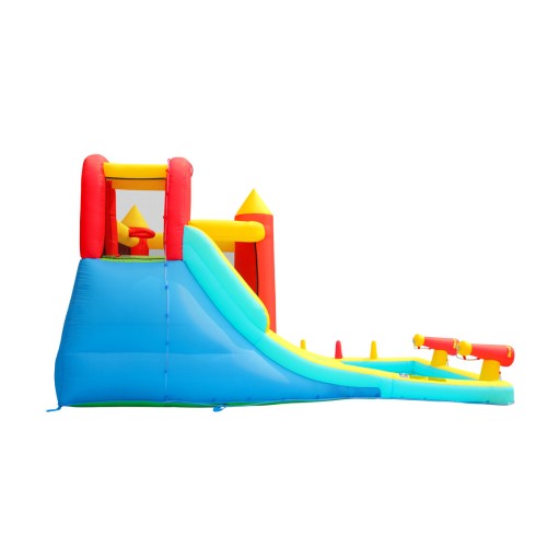 Gioco Castello Gonfiabile Acquatico per Bambini Con Blaster