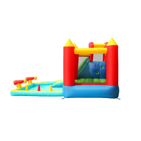 Gioco Castello Gonfiabile Acquatico per Bambini Con Blaster