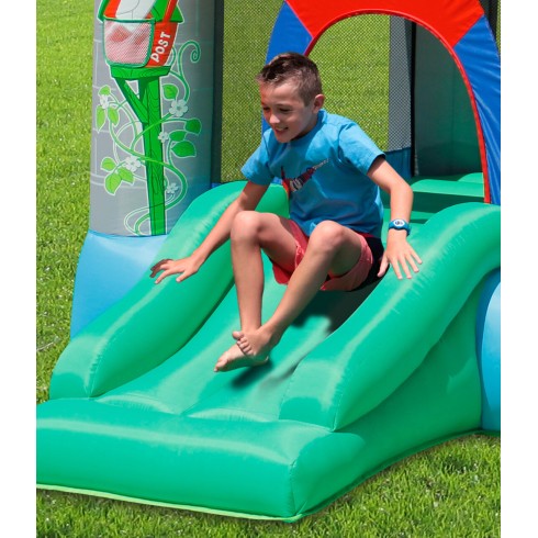 Gioco Castello Gonfiabile per Bambini Con Scivolo e Palline