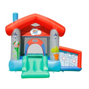 Gioco Castello Gonfiabile per Bambini Con Scivolo e Palline