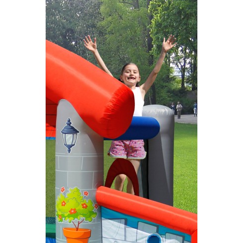 Gioco Castello Gonfiabile per Bambini Con Scivolo e Palline
