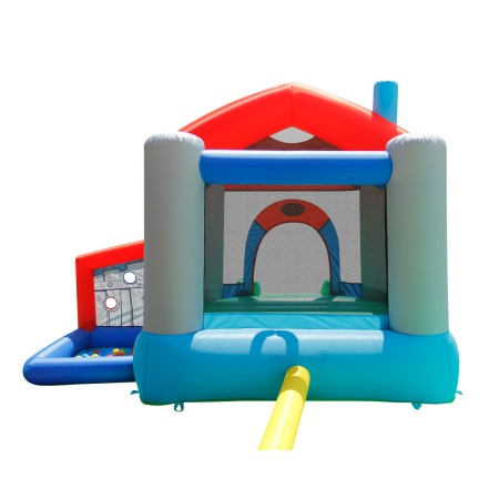 Gioco Castello Gonfiabile per Bambini Con Scivolo e Palline