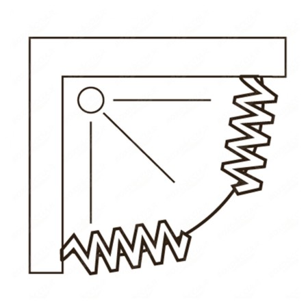 Outlet Box Doccia Semicircolare Tondo a Soffietto Angolo 75x75 cm