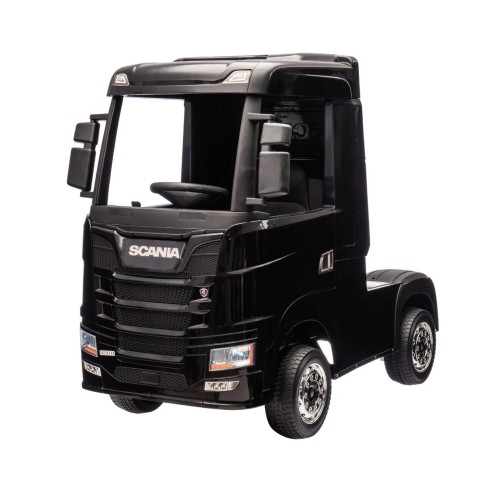 Camion Elettrico Scania Nero 24V per Bambini con Telecomando