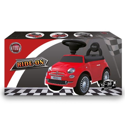 Macchina Cavalcabile per Bambini Primi Passi Fiat 500 Rosso
