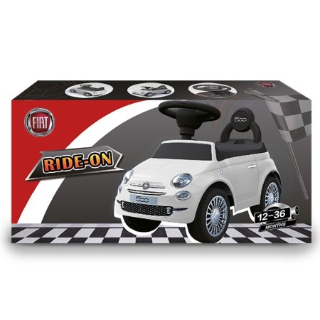 Macchina Cavalcabile per Bambini Primi Passi Fiat 500 Bianco