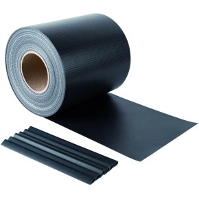 Striscia Frangivista in PVC Antracite 19x350 cm per Cancello e Recinzione