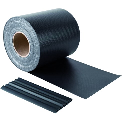 Striscia Frangivista in PVC Antracite 19x350 cm per Cancello e Recinzione