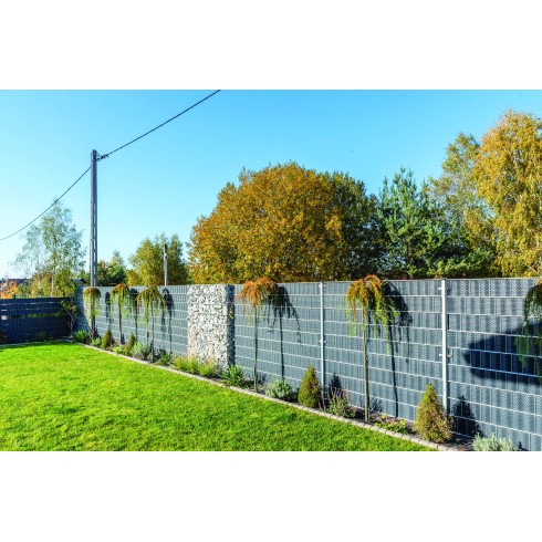 Striscia Frangivista per Recinzione in Rattan 19x204 cm Antracite