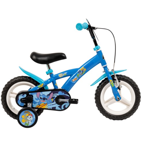 Bicicletta da Bambino Stitch Ruota 12 Pollici Bici Bimbo con Rotelle