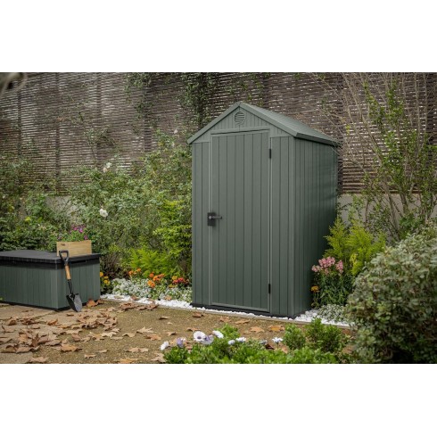 Casetta da Giardino Darwin Keter in resina verde 124x117 cm