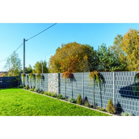 Striscia Frangivista per Recinzione in Rattan 90x300 cm Antracite