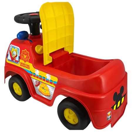 Macchina Cavalcabile per Bambini Mickey Ride on a Spinta Pompieri