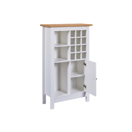 Credenza Cantina Porta Vino Bianco Rovere 76,8 x 33 x 124,4 cm