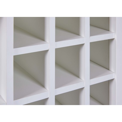 Credenza Cantina Porta Vino Bianco Rovere 76,8 x 33 x 124,4 cm