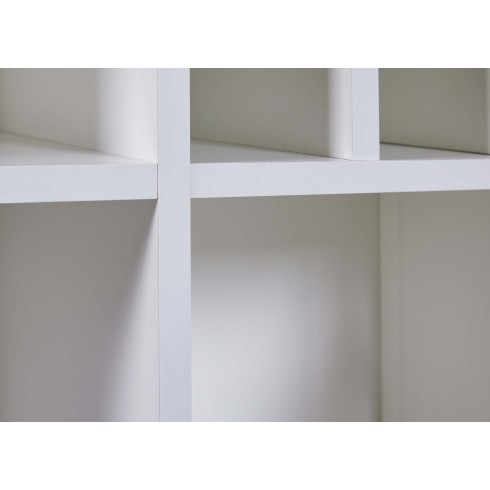 Credenza Cantina Porta Vino Bianco Rovere 76,8 x 33 x 124,4 cm