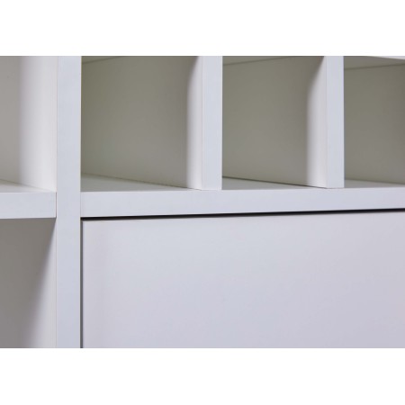 Credenza Cantina Porta Vino Bianco Rovere 76,8 x 33 x 124,4 cm