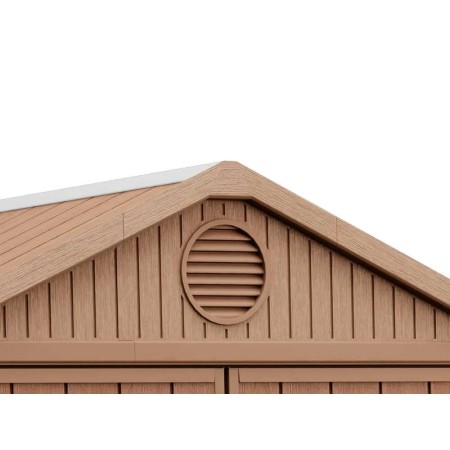 Casetta da Giardino 190x183x221 cm Effetto Legno EVOTECH+ Doppia Porta