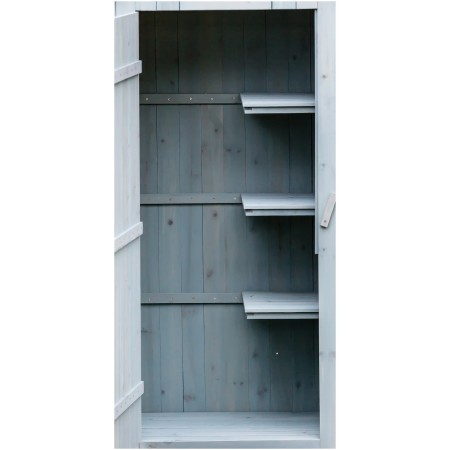 Casetta Armadio in Legno Azzurro Ripiani Mobile Ripostiglio da Giardino Attrezzi | BricoShop24
