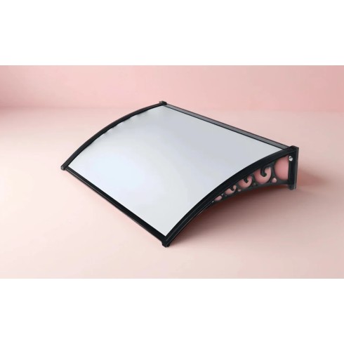 Pensilina 120x100 in Policarbonato Alveolare Trasparente Modulare | BricoShop24
