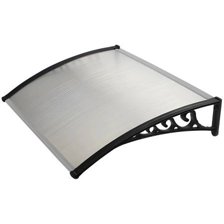 Pensilina 120x100 in Policarbonato Alveolare Trasparente Modulare | BricoShop24