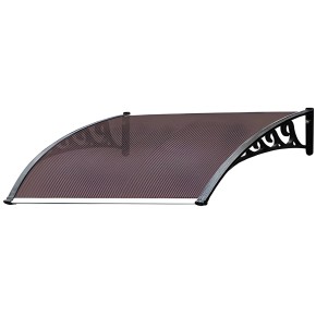 Pensilina 160x120 Modulare in Policarbonato Alveolare Fume | BricoShop24