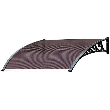 Pensilina 160x120 Modulare in Policarbonato Alveolare Fume | BricoShop24